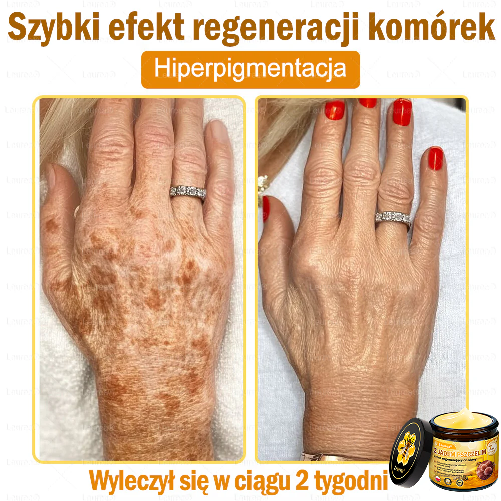 ⚡⚡Leurea® Krem z Jadem Pszczelim 🔥 Regeneracja skóry, redukcja zmarszczek i promienny wygląd – 50 ml