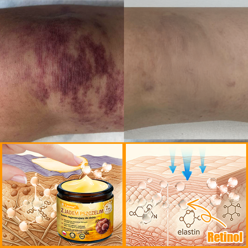 ⚡⚡Leurea® Krem z Jadem Pszczelim 🔥 Regeneracja skóry, redukcja zmarszczek i promienny wygląd – 50 ml