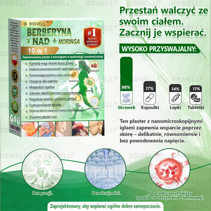 🔥🔥🔥BSWELL® Nano mikroigłowy plaster wyszczuplający (Raz dziennie, efekty już po 28 dniach ✅ Wspiera odchudzanie, serce, cukrzycę, sen, jelita, stawy i więcej.
