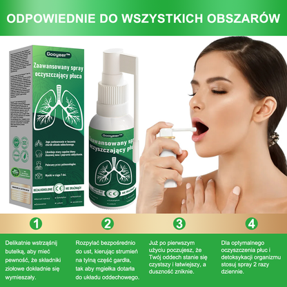 Gooyeer™ Zaawansowany spray do oczyszczania płuc✨ – zdrowe płuca, wsparcie odporności, detoksykacja i łatwiejsze oddychanie – Certyfikat CE