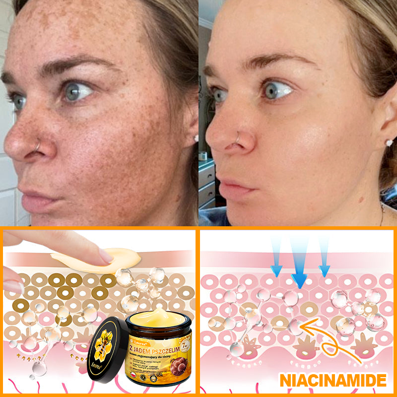 🔥Leurea® Krem z Jadem Pszczelim 🔥 Regeneracja skóry, redukcja zmarszczek i promienny wygląd – 50 ml