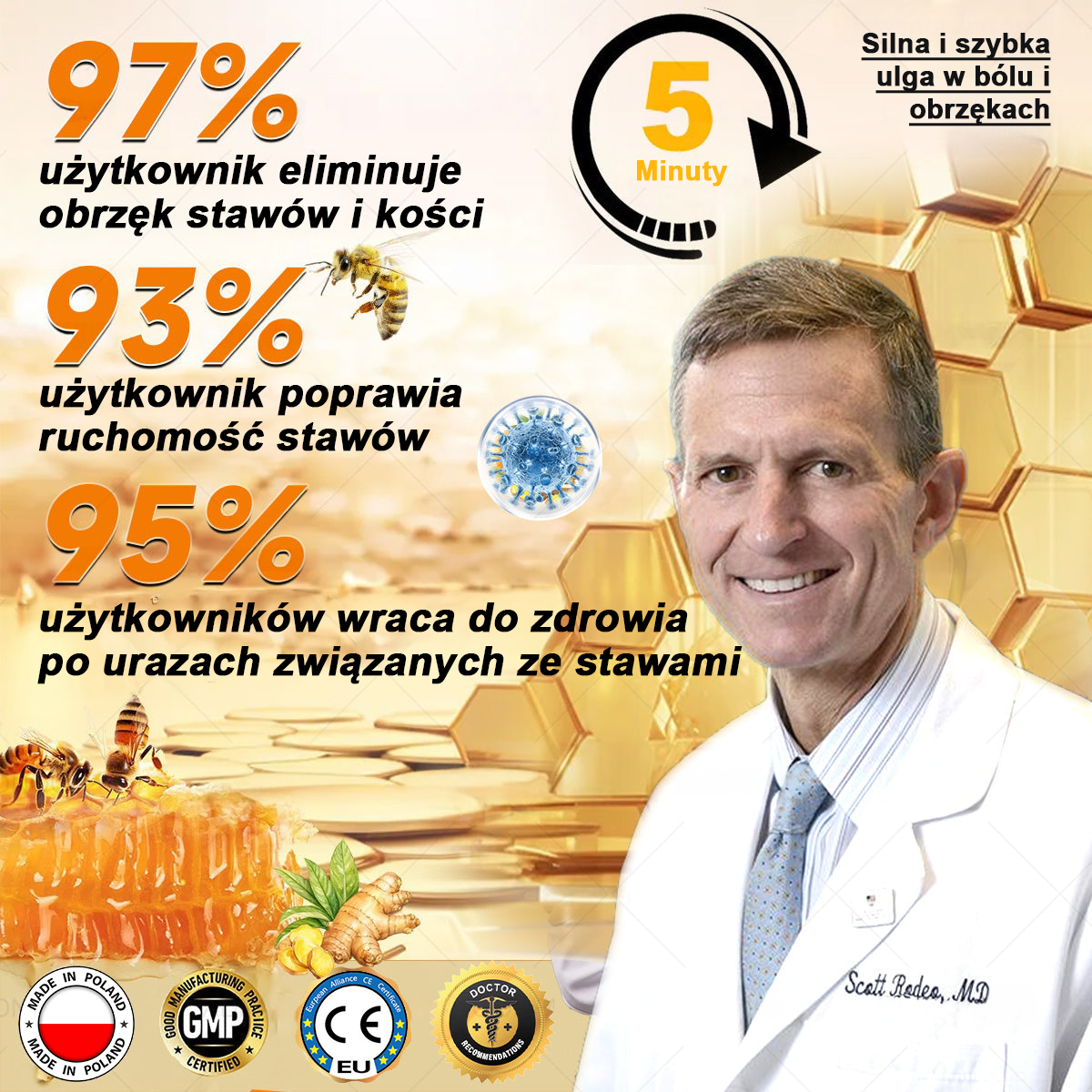 PL🐝TLOPA® Toksyna botulinowa i jad pszczeli Krem przeciwbólowy do gojenia kości🐝