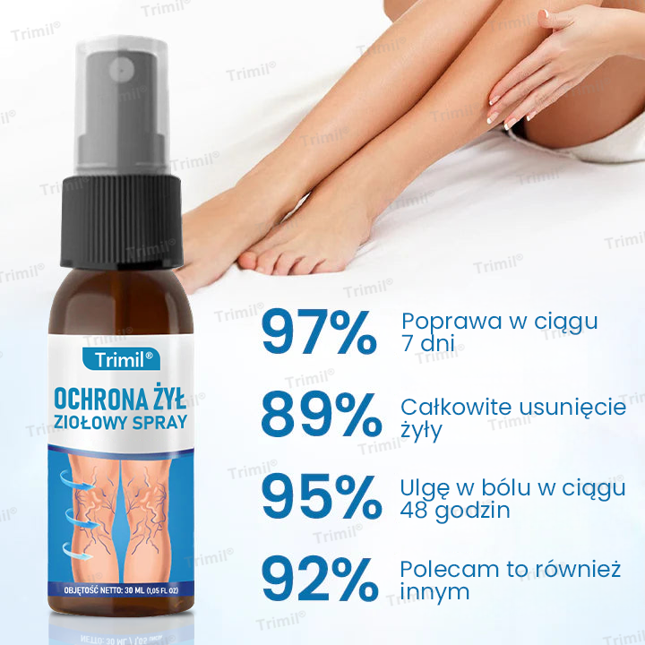 🔥Trimil® Ziołowy Spray na Ochronę Żył – Klinicznie udowodniono, że eliminuje żylaki w zaledwie 7 dni!